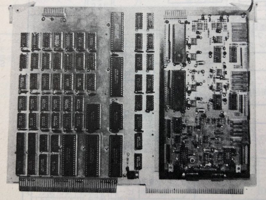 Frame-memory and character-memory board